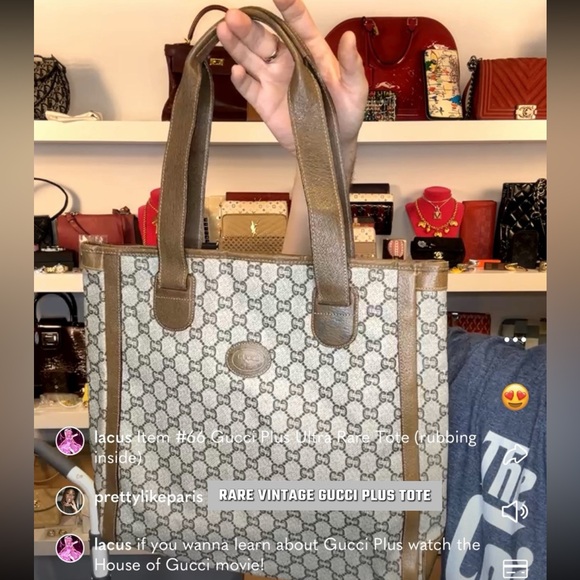👝GUCCI👝Plus Ultra RARE Leather Vintage Tote - Picture 4 of 4